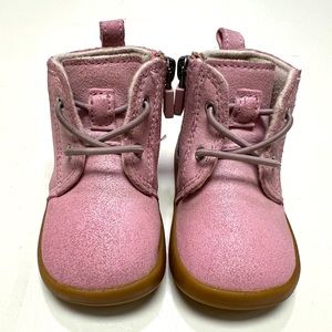 Pink Ugg Kristjan Metallic Boots - Baby Girl Size 2/3 - 3 to 6 Months EUC